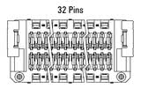 Dimenzije: Zero8 ravni 32-pin utor