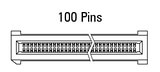 EC.8 ravni 100-pin konektor