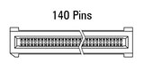 EC.8 ravni konektor, 140-pin