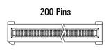 EC.8 ravni konektor, 200-pin