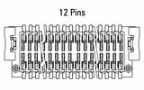 Dimenzije: Zero8 ravni 12-pin utikač