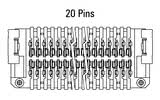 Dimenzije: Zero8 ravni 20-pin utikač