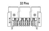 Dimenzije: Zero8 kutni 32-pin utični priključak