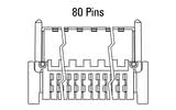 Dimenzije Zero8 kosa 80-pin utikača