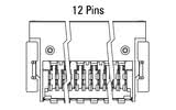 Dimenzije: Zero8 kosi 12-pin utični priključak