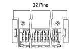 Dimenzije: Zero8 kutni 32-pin utični priključak