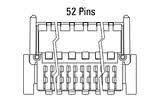 Dimenzije Zero8 kosa 52-pin utikača