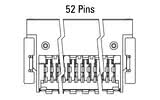 Dimenzije: Zero8 kosi 52-pin utični priključak