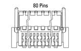 Dimenzije Zero8 kosa 80-pin utikača