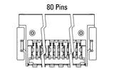 Dimenzije: Zero8 kutni 80-pin utikač