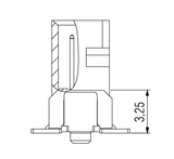Dimenzije: One27 ravna traka konektora, H3,25, 40-pin